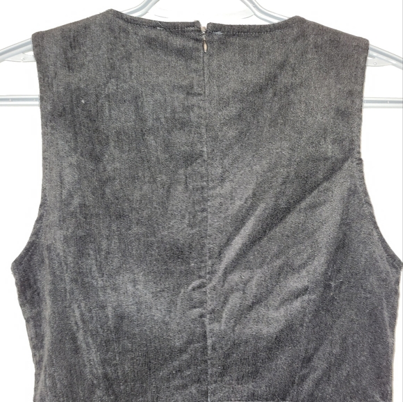 Black fringe tank style bodycon dress with spiked studs and fringe sz Large NWT - Picture 5 of 12